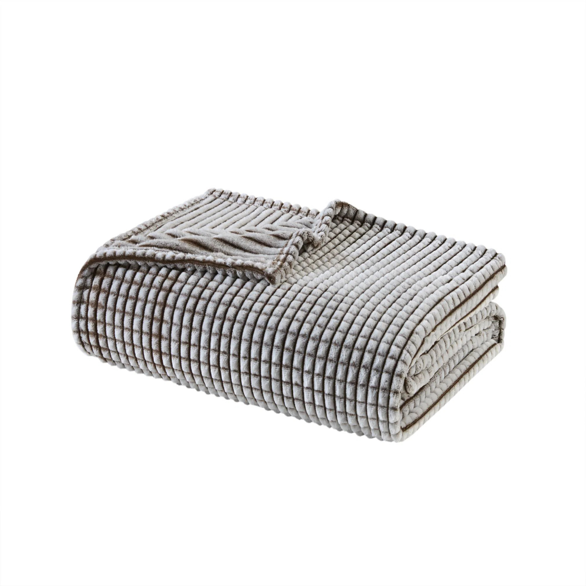 Madison Park Carved Plush Standard Throw Blanket & Reviews | Wayfair | Wayfair North America