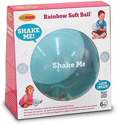 Edushape Sensory Toy Ball For Baby And Toddlers (7 Inch) - Multi-Color Mini Noisemaker Balls Insi... | Amazon (US)