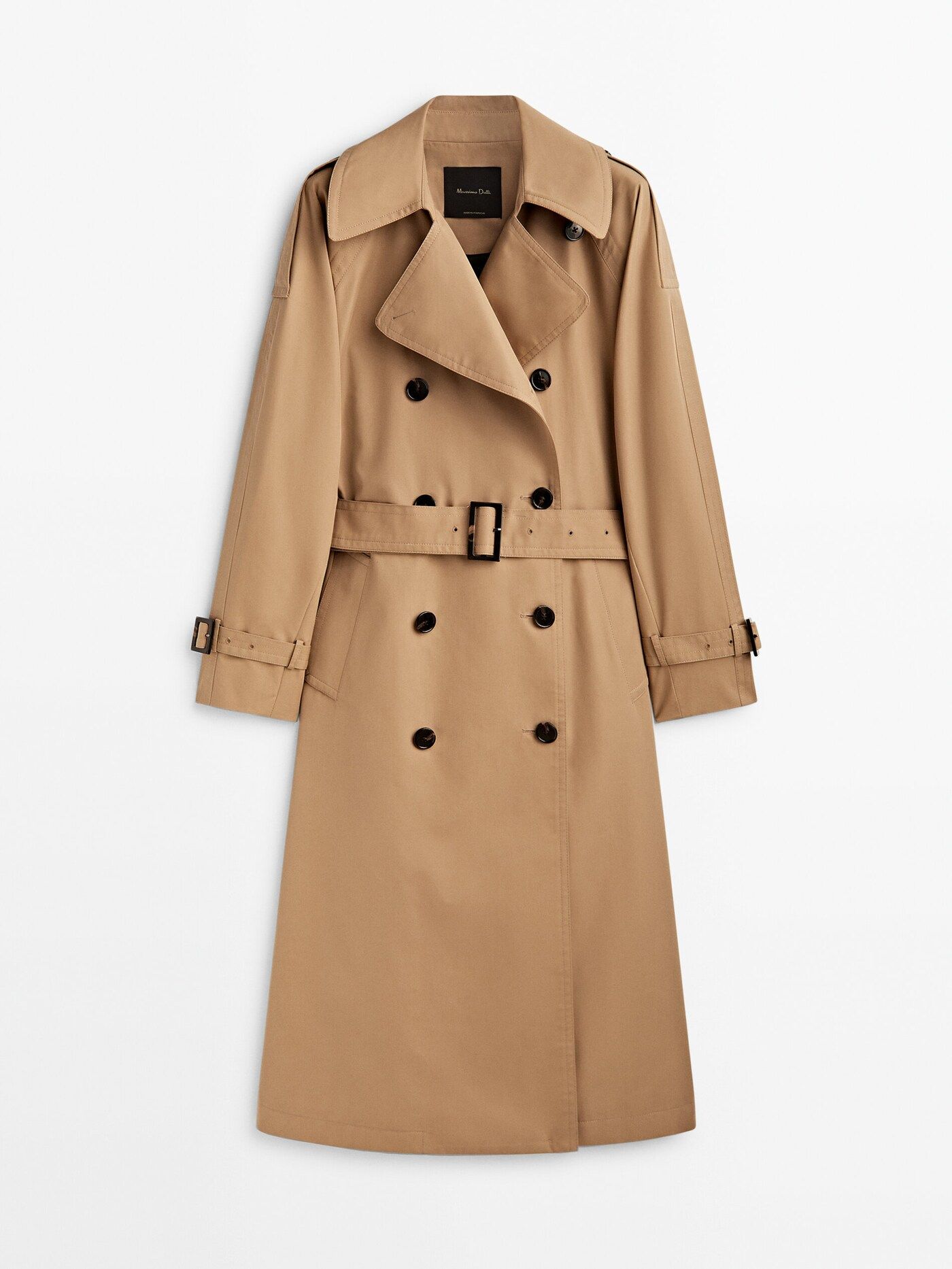 Weiter Trenchcoat mit Gürtel | Massimo Dutti DE