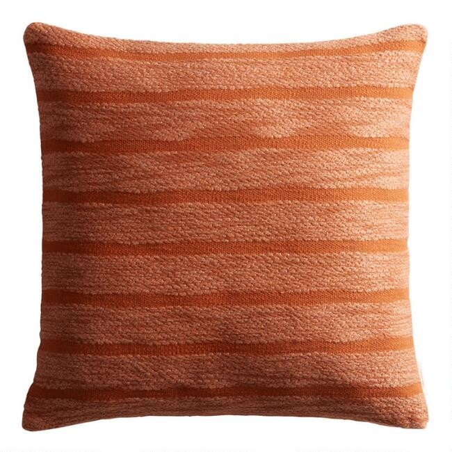 Oversized Tonal Stripe Throw Pillow | World Market