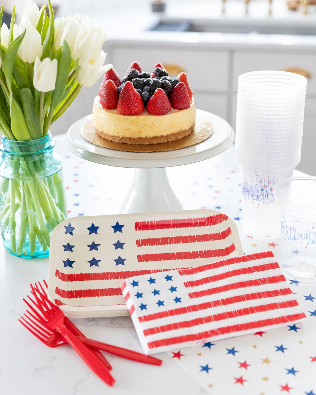 American Flag Paper Guest Towel Napkin | My Mind's Eye