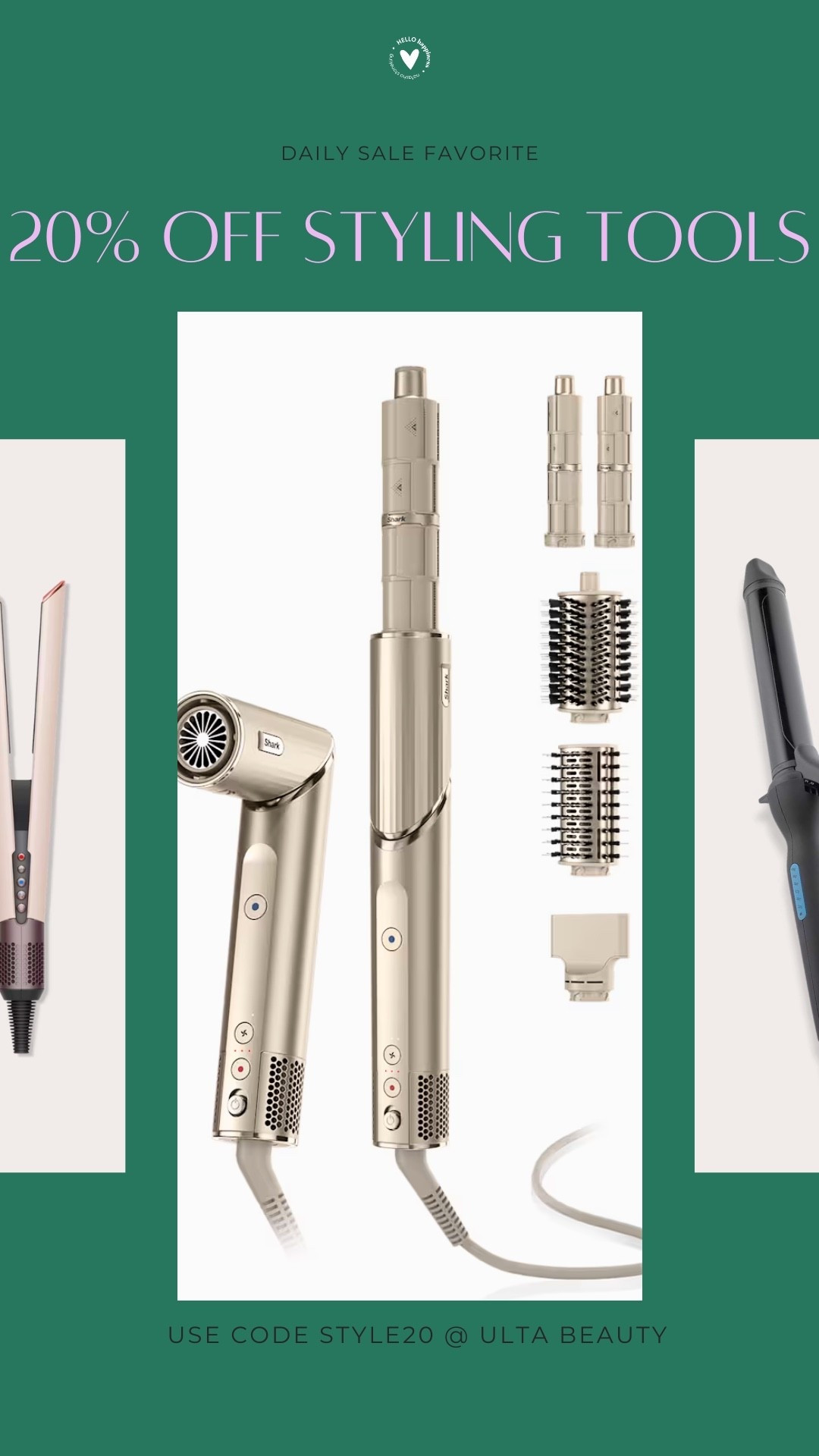 Major beauty deal!! Styling tools are 20% off at Ulta Beauty with code STYLE20✨ Perfect time to snag that hair tool you’ve had your eye on!

#LTKgrwm #LTKBeauty #LTKSaleAlert