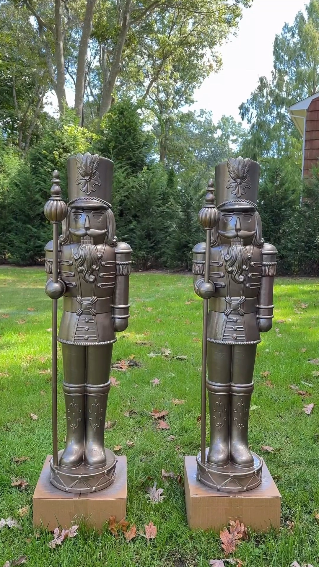 Get that high-end holiday look for less! ✨
I’m in my neutral holiday decor era & the right can of spray paint can make a huge difference! 🤎 Last year, I used this antique bronze paint on these indoor/outdoor Nutcrackers. I couldn’t be happier with the result! These are perfect for indoors or outdoors. You’ve likely seen the high-end versions that go for 10x+ the amount it cost me for this fun DIY. Consider other colors like champagne gold or bronze. I’m still deciding where to place them: my front steps or next to my fireplace! **My exact nutcrackers are no longer available, but I linked similar ones! 

#affordabledecor #diy #christmasdecor #holidaydecor #nutcracker #neutralholidaydecor #porchdecor
#ltkholiday

#LTKHome #LTKHoliday #LTKSaleAlert

#LTKHoliday #LTKSaleAlert #LTKSeasonal