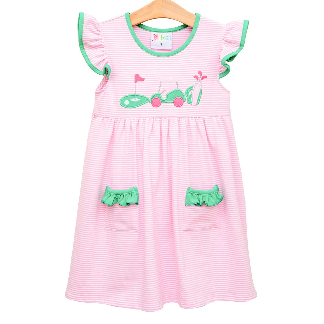 Gone Golfing Ruffle Pocket Dress | Hampton James Clothing