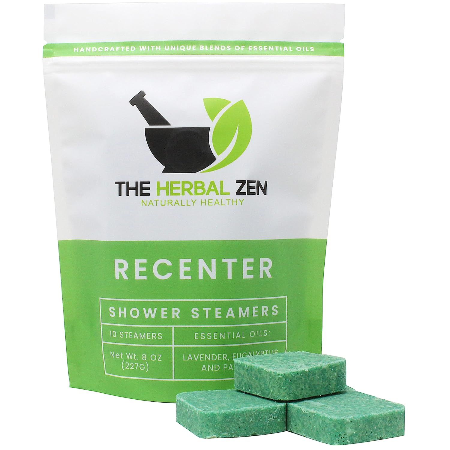 Recenter Shower Steamers with Lavender and Eucalyptus Essential Oils Handmade by The Herbal Zen f... | Amazon (US)