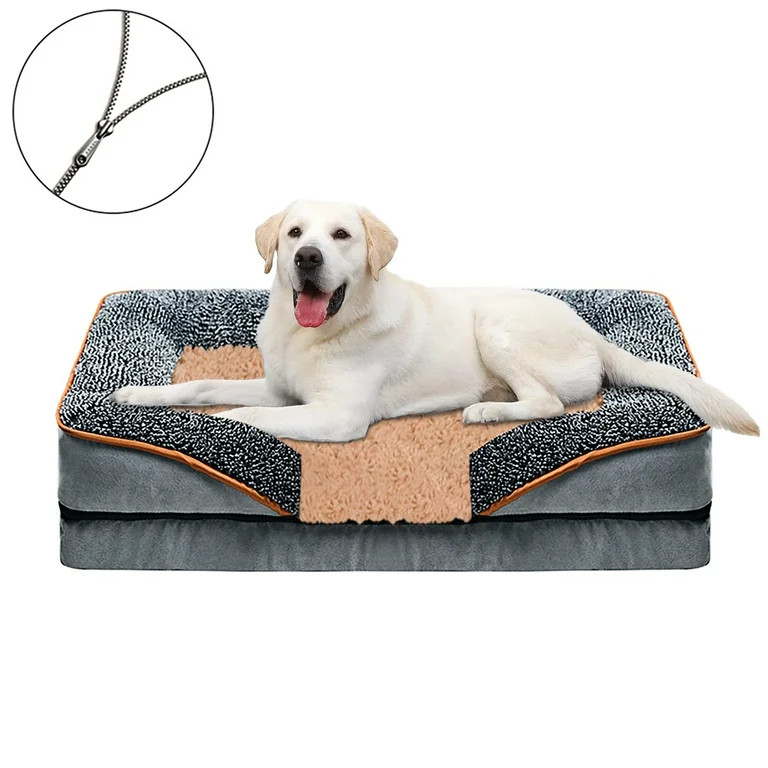 PayUSD Dog Bed for Large Medium Small Dogs Orthopedic Pet Dog Sofa Bed with Removable and Washabl... | Walmart (US)