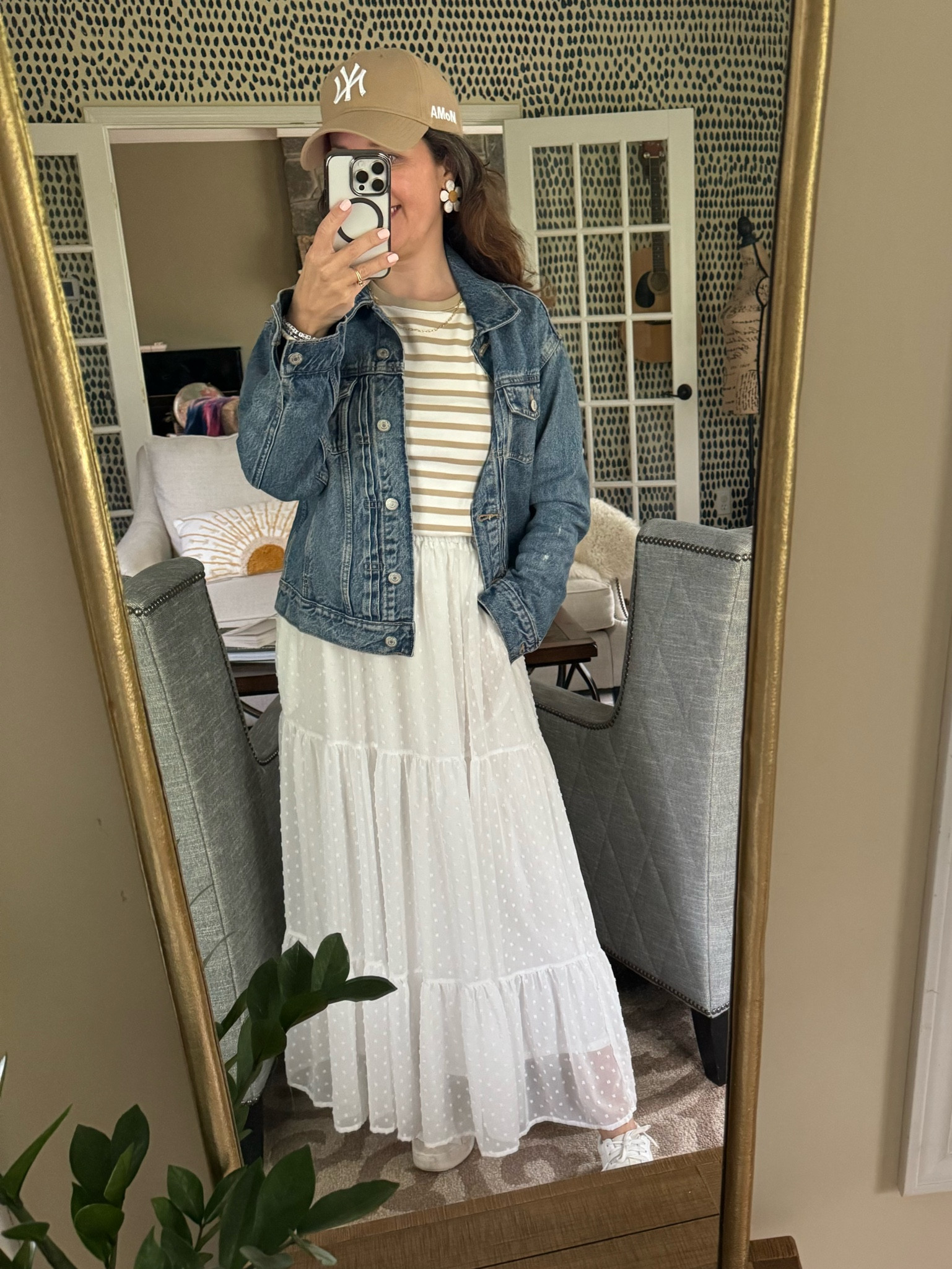 Todays outfit from my video earlier, layered up for a cooler spring day  👟 

#LTKfindsunder50 #LTKover40 #LTKSeasonal