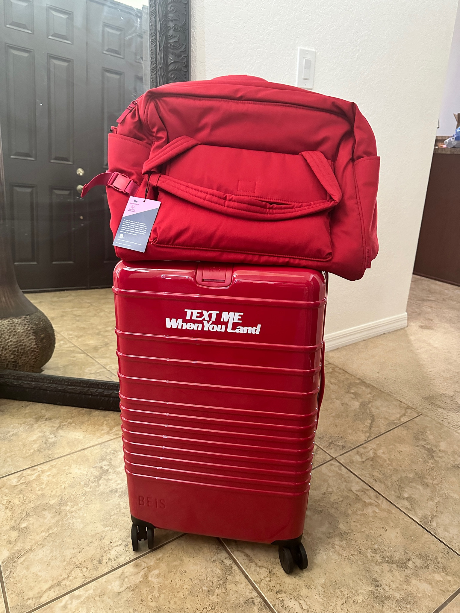 Great #verabradley tote/duffel bag and BÉIS luggage 

#LTKTravel #LTKSeasonal #LTKFindsUnder100