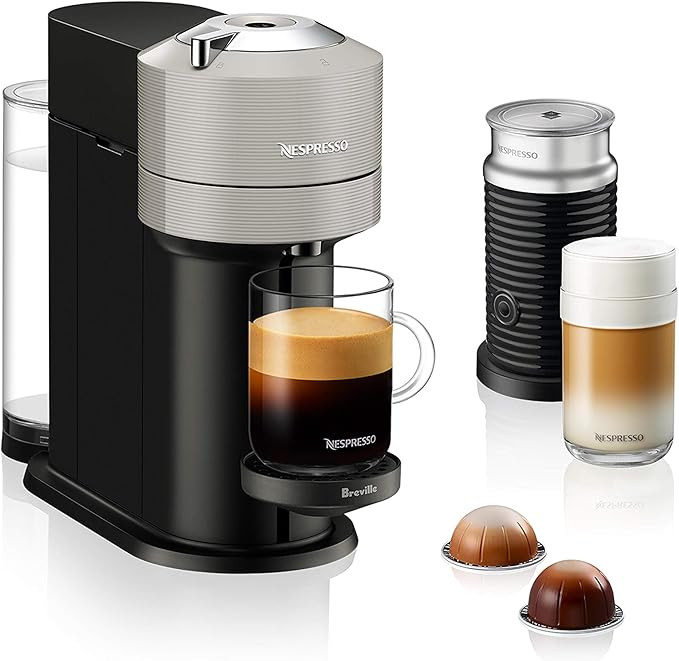 Nespresso Vertuo Next 18 Ounces Espresso Machine | Light Grey | Breville | Milk Frother | Amazon (US)