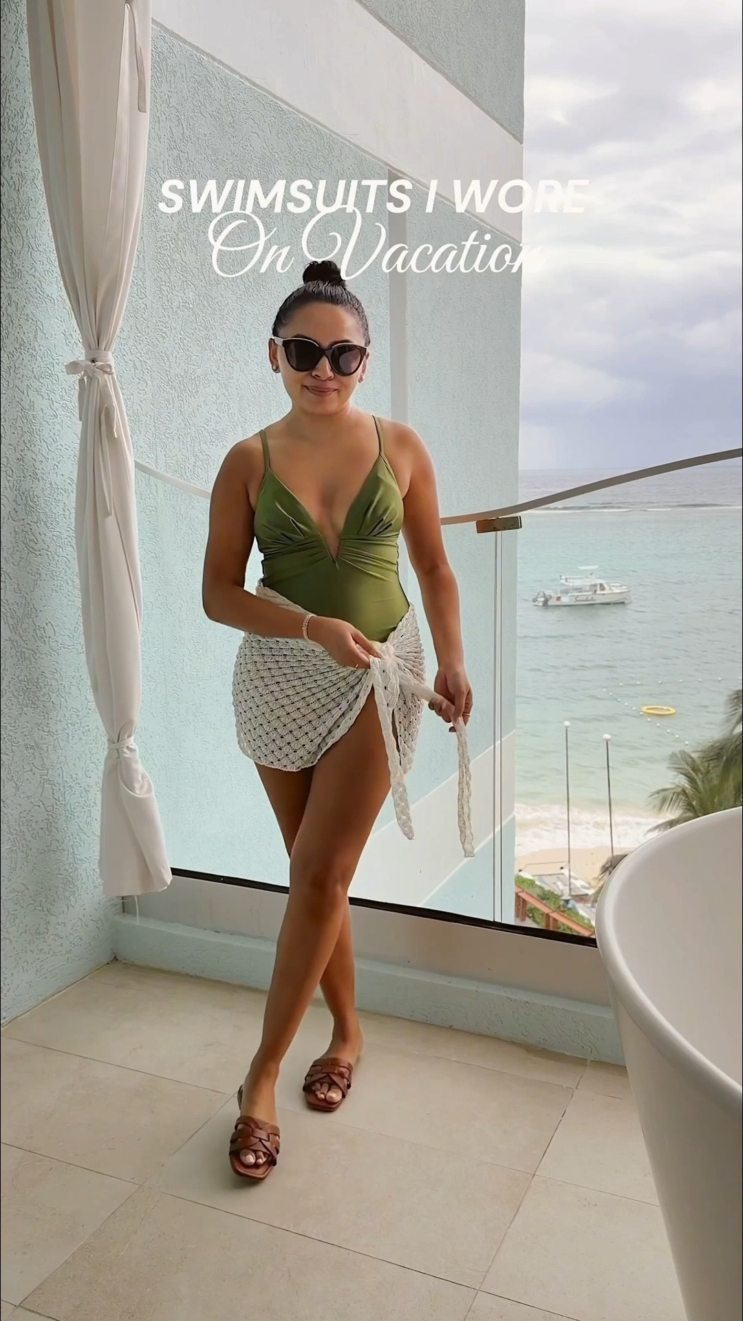 Vacation Outfits in Jamaica!
For reference: I’m 5’0, 32b bra size, and 2/26 in bottoms, pear shaped. 
*Everything I share is unaltered! TTS means true to size. Between size 5-6.5 in shoes

Swimsuit bikini tops size xs TTS 
Swimsuit bikini bottoms size small TTS
One piece swimsuits size xs TTS 
Coverups size xs TTS 
Sandals size 5.5 TTS 



#LTKTravel #LTKSwim #LTKSaleAlert
