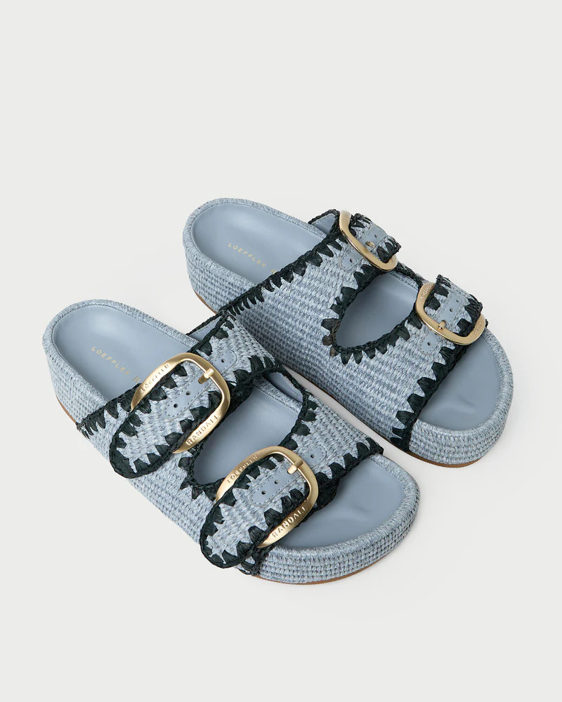 Nico Blue Two−Band Sandal | Loeffler Randall
