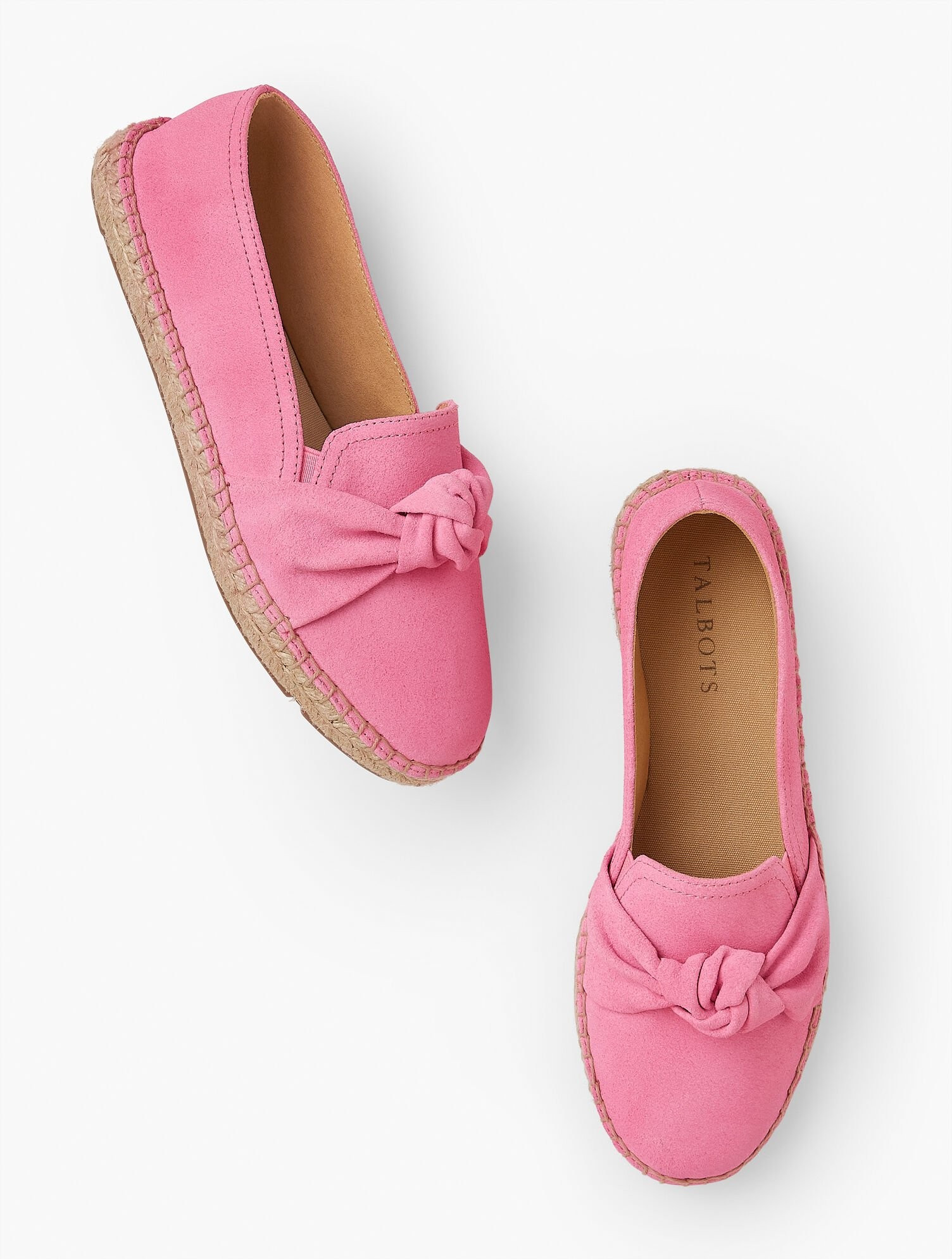Izzy Knot Suede Espadrilles | Talbots