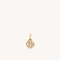 Pavé Diamond Circle Charm Pendant - $325 | Mejuri (Global)