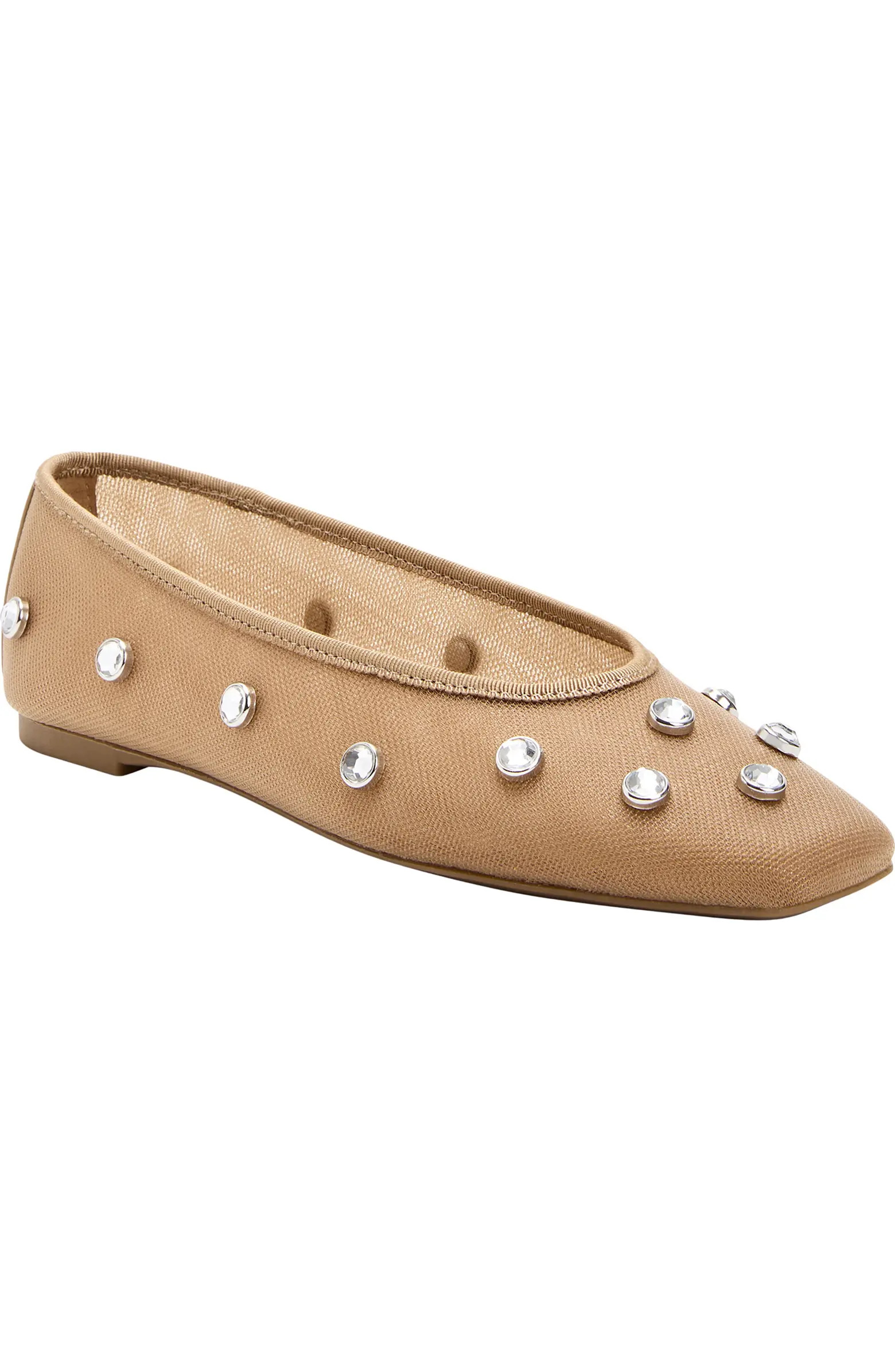 The Evie High Crystal Ballet Flat (Women) | Nordstrom