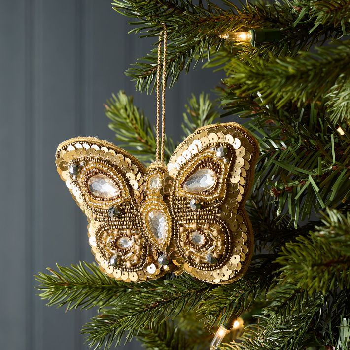 Beaded Butterfly Ornament | West Elm (US)