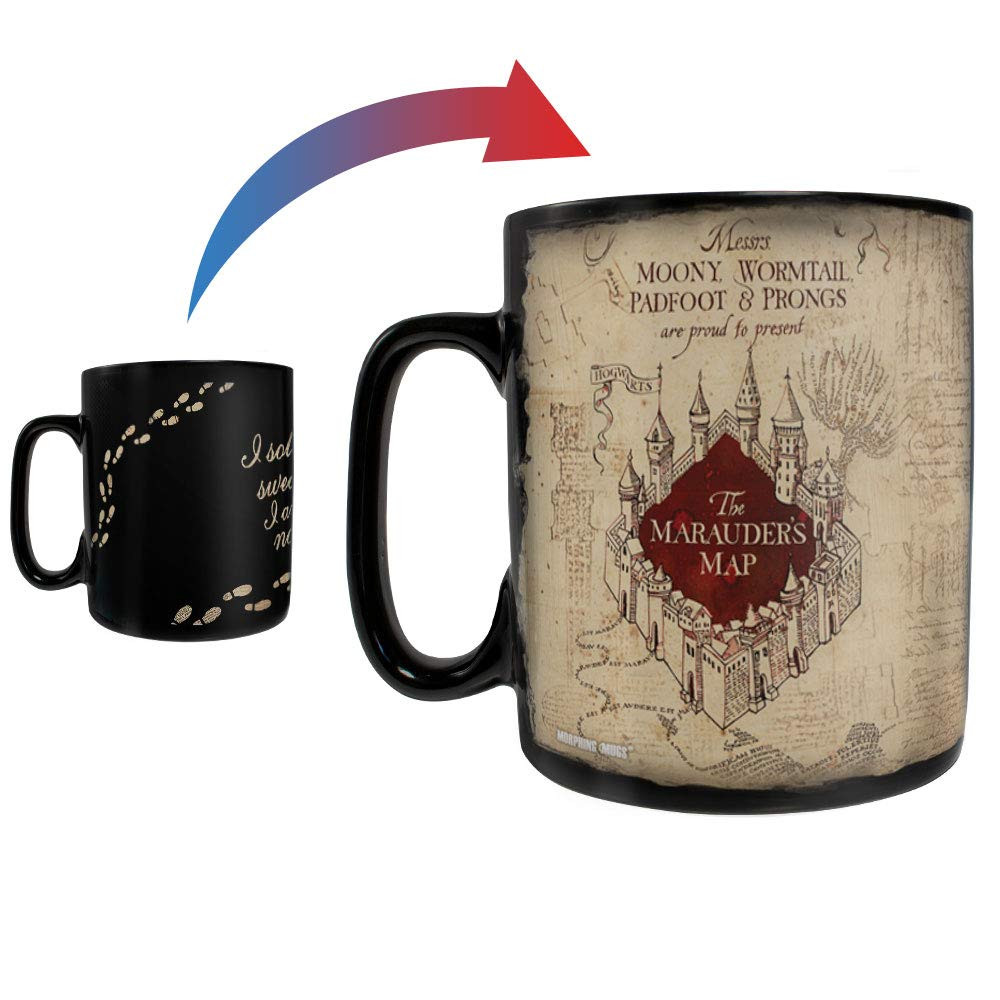 Harry Potter - Marauders Map - I Solemnly Swear – 16 oz Large Ceramic Morphing Mugs Heat Sensitive C | Amazon (US)