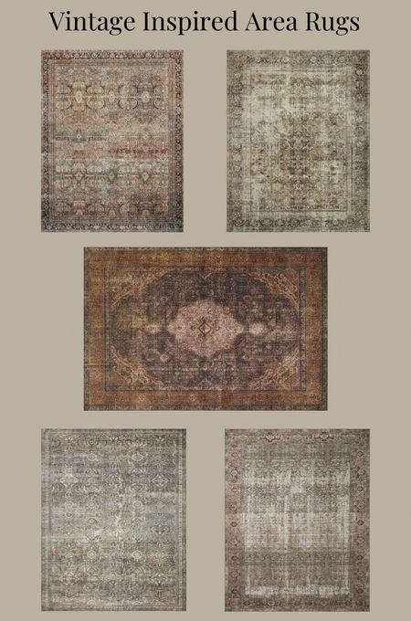 Vintage Inspired Area Rug | Area Rugs | Loloi Rugs | Low Profile Rug | Traditional Area Rug | Vintage Area Rug

#LTKhome