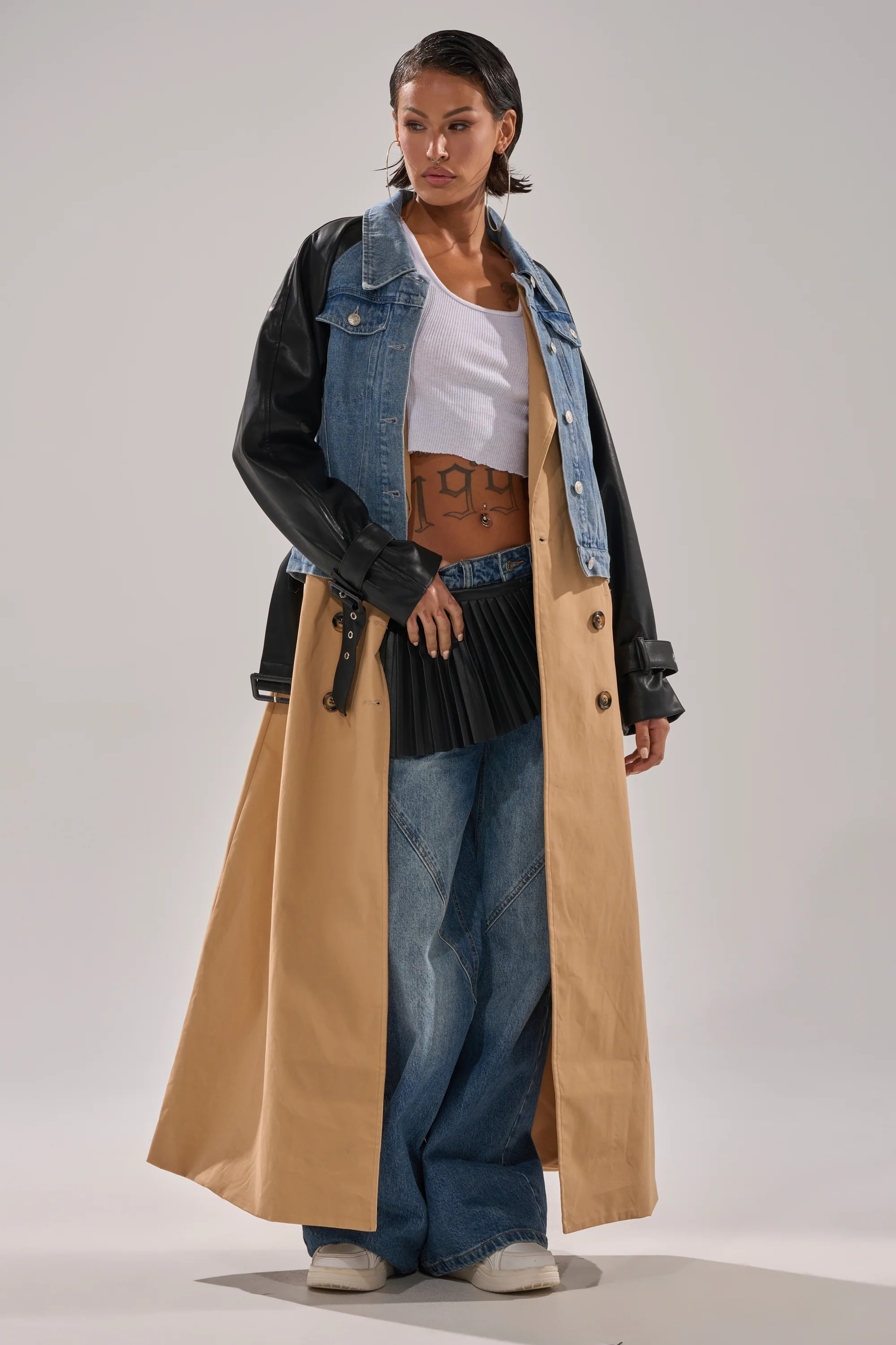 CITY SLICKER MIXED MEDIA TRENCH | AKIRA