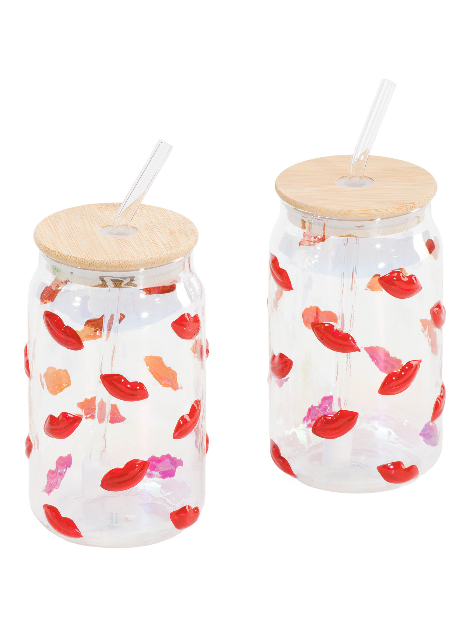 2pc Embossed Lips Luster Sippers | Drinkware | Marshalls | Marshalls