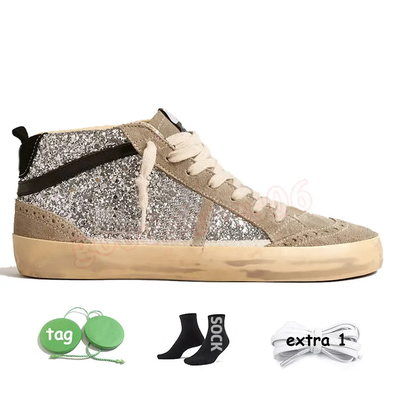 Luxury Top Designer Casual Shoes Women Mens Mid Star Platform Sneakers Suede Leather pink silver ... | DHGate