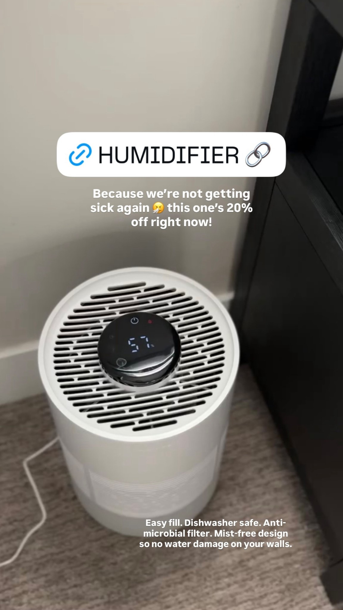 Adding humidifiers to our bedrooms has made a HUGE difference coming back from this sickness! 

#LTKmomlife #LTKHome #LTKBaby