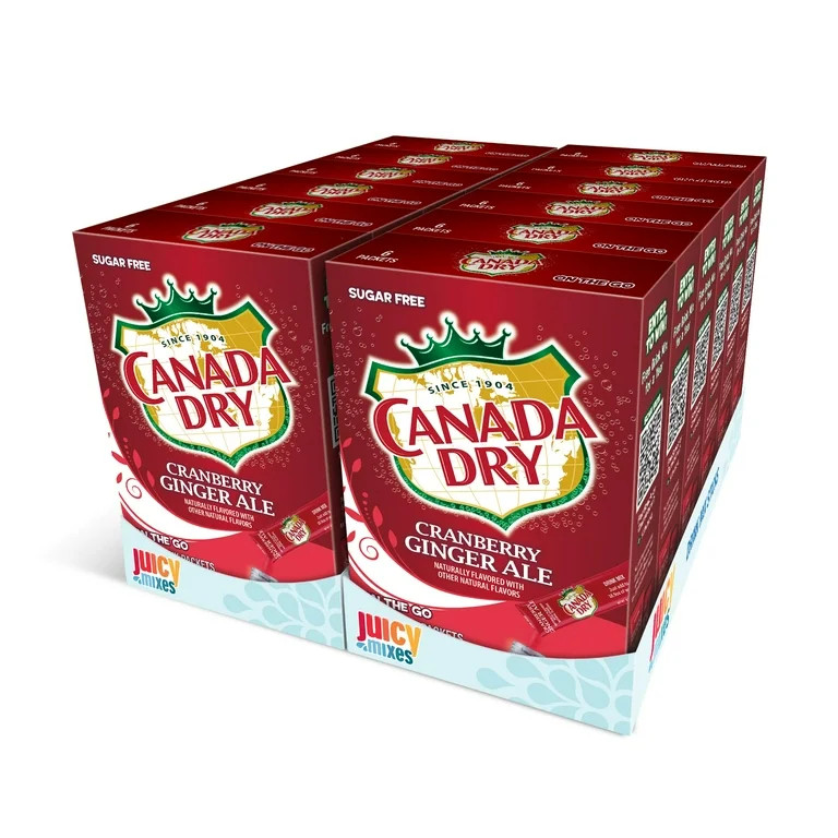 Canada Dry Powder Drink Mix – Sugar Free & Delicious (Cranberry Ginger Ale, 72 Sticks) | Walmart (US)