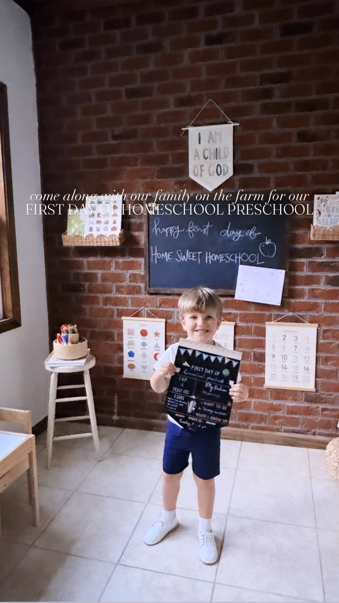 Come along with our little family for our very first day back of homeschool preschool here on the farm!! ✏️📚🏡🎒🖍️✂️🍎🏡📓🎨📓🖼️📝🏫 #firstdayofschool #homeschoolpreschool #homeschoolmama #homeschoolonthefarm #homesweethomeschool 

Started the first day off of our brand new homeschool preschool year 🏡🍎📚🖍️ with our little “pencil ✏️ waffles 🧇” tradition 🥰 for breakfast 😋 - and the boys loved it so much!!! 😍 And then got started on the sweetest little handprint 👋🏼 “keepsake first day of school” craft!! 🖼️ Their little apples 🍎 turned out so stinkin’ cute!! 🥰 We absolutely love these @melissaanddougtoys learning puzzles 🧩 (perfect for all ages 👏🏽) and our sweet daily calendar 📆 time, too!! ❤️ Linked 🔗 everything you see over on my LTKit shop for y’all, as always!!! ✏️📚🏫

And I always loved using “Handwriting Without Tears” ✍️ back when I was teaching 👩‍🏫 in the classroom 🍎, so I was excited to get these little workbooks 📖 for Judson to work through this fall!! ✏️😍 And we loveeee a fun 🤩 little cut & paste activity (great 👏🏽 for fine motor skills 🙌🏽) around here ✂️🔖 - look how adorable ☺️ their little apples turned out!!! 🍏😍 We learned about how we are “handpicked” and created by God ✝️ - what a gift 🎁 it is getting to raise and teach them in the Word!! 📖 Yay 🎉 for sweet handmade artwork 🖼️ to display on our beautiful homeschool room windows 🪟 for the back-to-school season!! 🎒❤️ Happy back-to-school season, y’all!! 🏫🍏🇺🇸📝

#LTKdayinmylife #LTKmomlife #LTKSeasonal