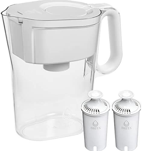 Brita Large 10 Cup Water Filter Pitcher with Smart Light Filter Reminder and 2 Standard Filtes, M... | Amazon (US)