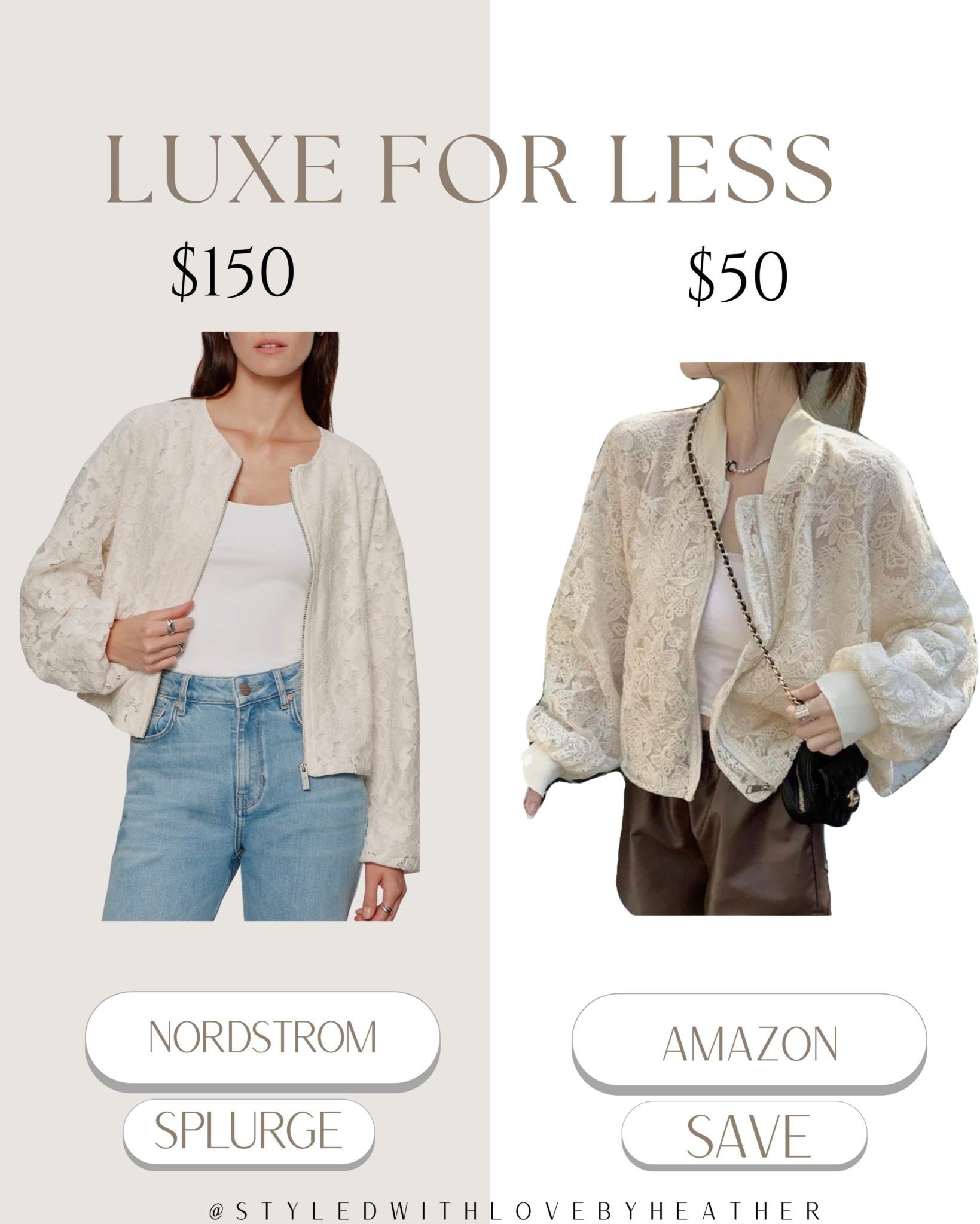 Would rather splurge for the same look and same vibe just different price?

Shop now this luxe for less item!

 

 #LTKstorytime #LTKSaleAlert #LTKTravel