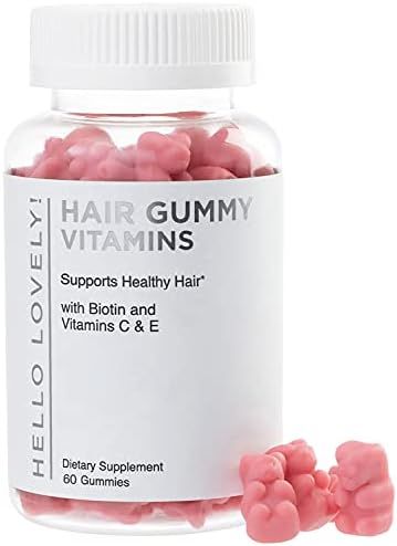 Hello Lovely Hair Vitamins Gummies with Biotin 5000 mcg Vitamin E & C Support Hair Growth, Premium V | Amazon (US)