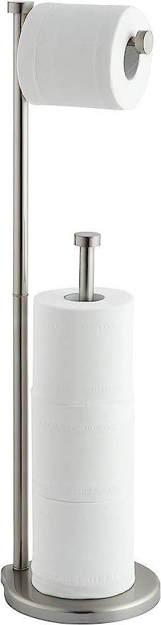 SunnyPoint Free Standing Bathroom Toilet Paper Holder Stand with Reserve, Reserve Area has Enough... | Amazon (US)