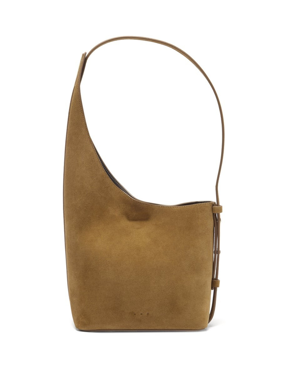 Demi Lune suede bucket bag | Aesther Ekme | Matches (US)