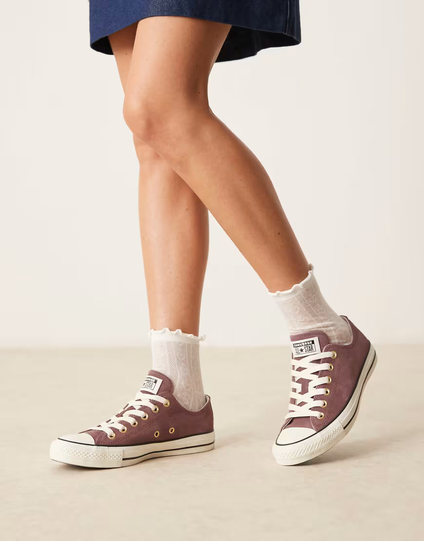 Converse Chuck Taylor All Star Ox suede sneakers in brown | ASOS (Global)