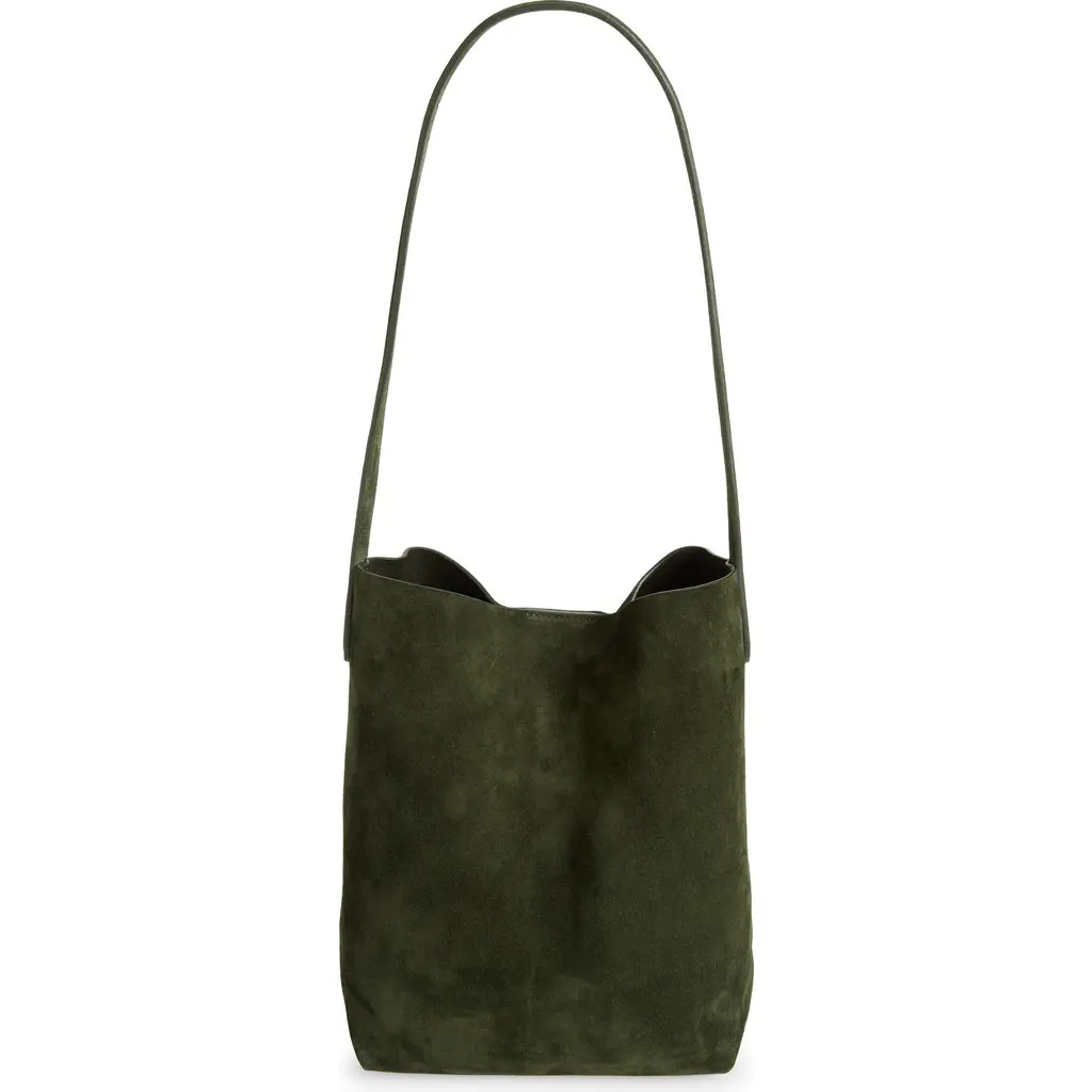 Mansur Gavriel Small Everyday Cabas Suede Hobo Bag in Moss at Nordstrom | Nordstrom