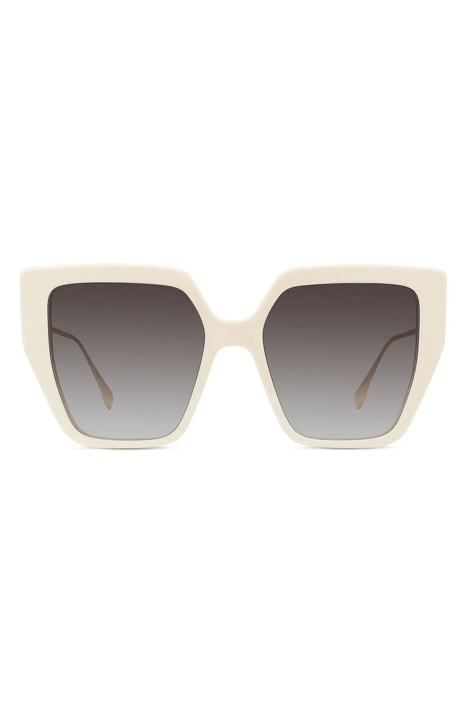 Fendi Baguette 55mm Butterfly Sunglasses | Nordstrom | Nordstrom