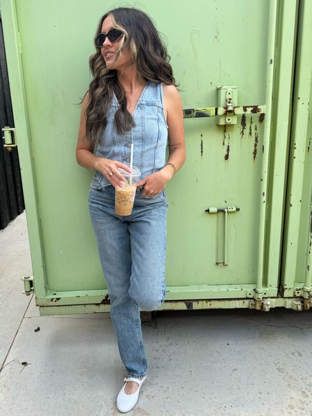 My denim on denim look today 

Jeans are some of my fave and most worn. Size 24, denim top XS. Shoes and sunnies are Chanel - linked similar 

#LTKstyletip