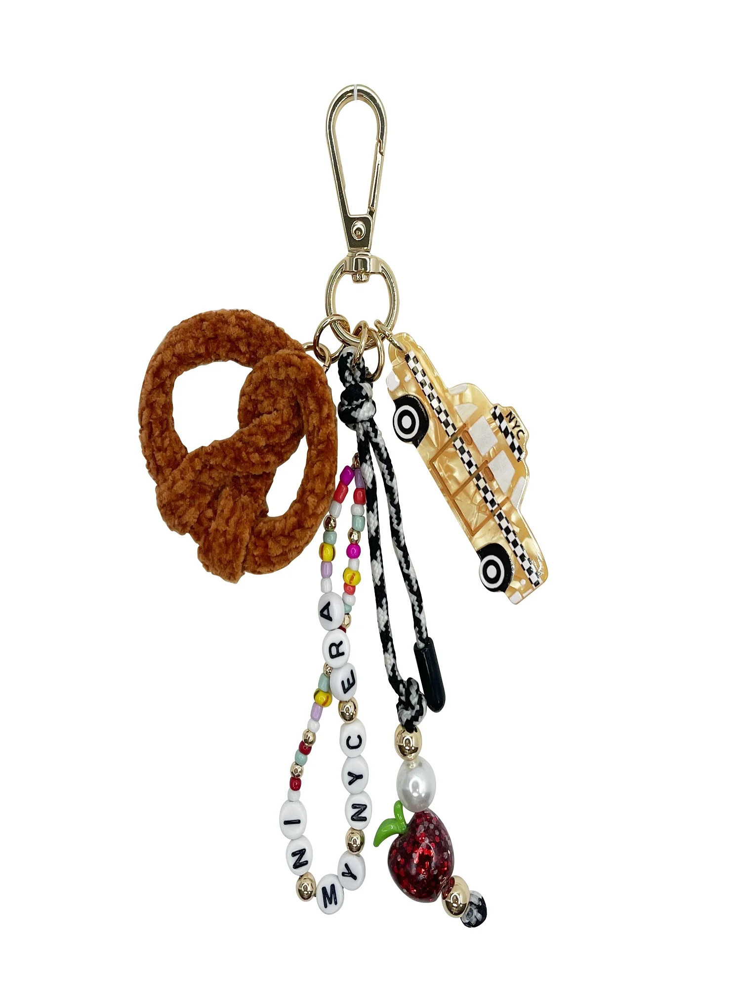 No Boundaries Women's Bag Charm, Goldtone NYC Era | Walmart (US)