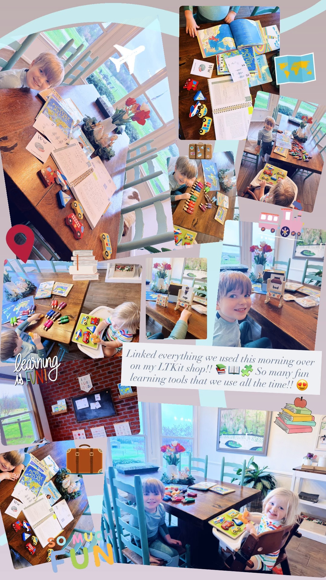Linked everything we used this morning over on my LTKit shop!! 📚📖🧩 So many fun learning tools that we use all the time!! 😍