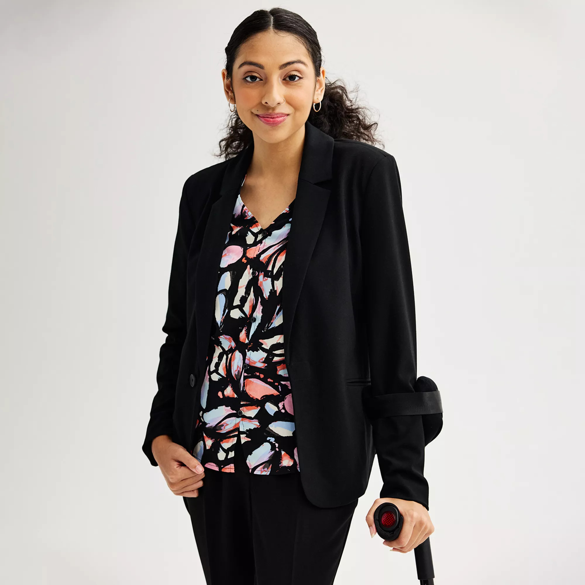 Women's Nine West Adaptive Classic Single Button Blazer | Kohl's