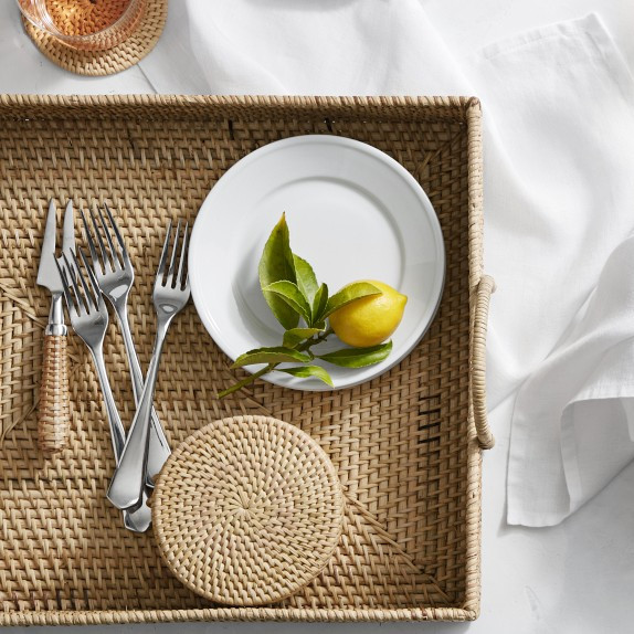 Light Woven Rectangular Tray | Williams-Sonoma