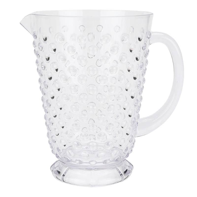 Embossed Clear Hobnail Pitcher | At Home