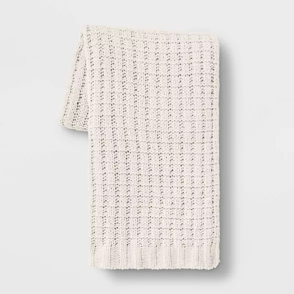 Solid Chenille Throw Blanket - Threshold™ | Target
