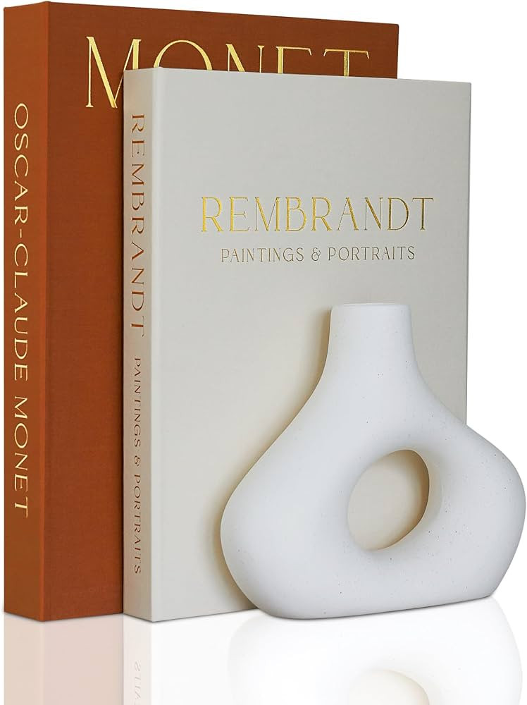 Beautiful Decorative Books - Set of 2 Linen Boxes Enhance Your Coffee Table, Bookshelf or Mantle ... | Amazon (US)