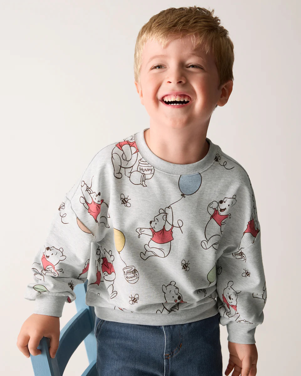 Disney Up, Up and Away Drop Shoulder Crewneck | Little Sleepies