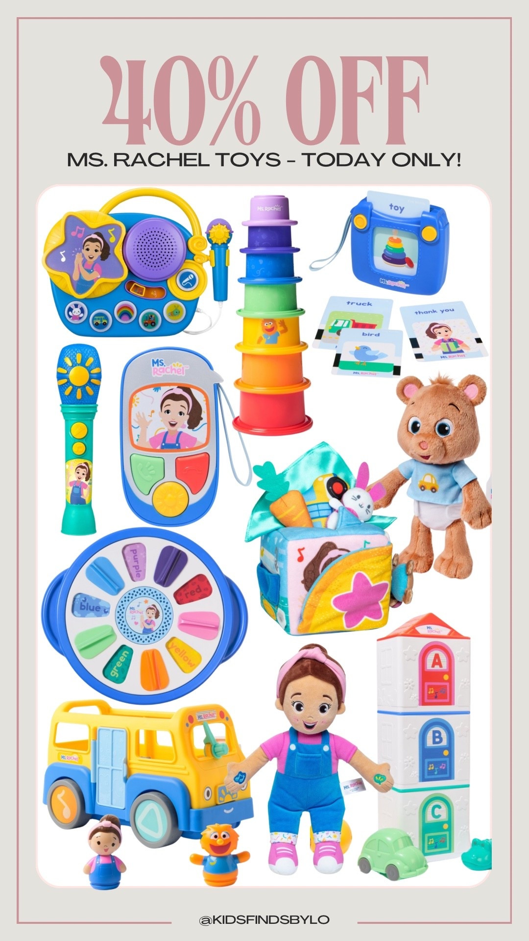 40% OFF Ms. Rachel toys - today only deal! 🎉

#LTKKids #LTKGiftGuide #LTKBaby