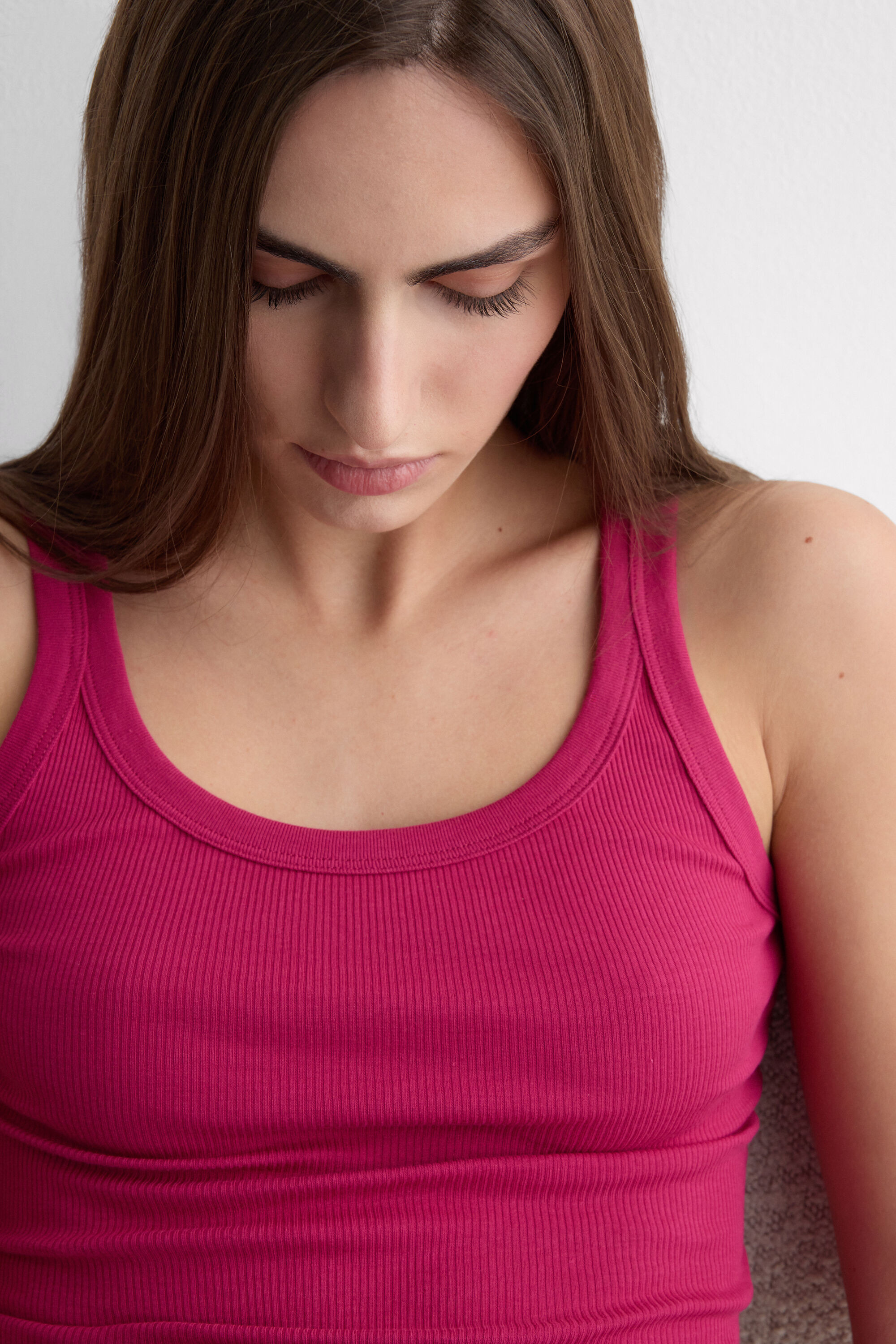Superior Cotton Racer Back Tank Top - Intimissimi | Intimissimi (US)
