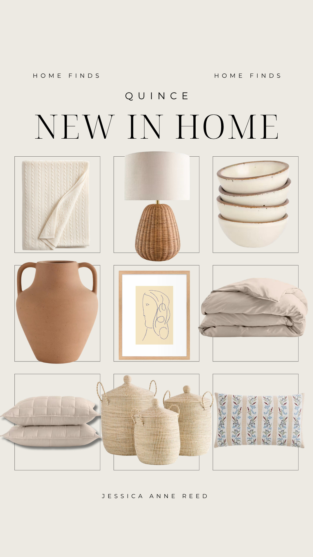 Elevate your space with these new Quince home finds that bring timeless style to every room. 🤍 I'm sharing my favorite neutral home decor pieces, including organic modern accents, cozy textiles, decorative pillows, table lamps, bathroom accessories, woven baskets, and beautiful home essentials that create a warm, inviting look. If you love high-end home decor for less, these Quince finds are perfect for refreshing your home this season. Quince home, Quince home decor, new Quince finds, neutral home decor. 

 #LTKSeasonal #LTKHome