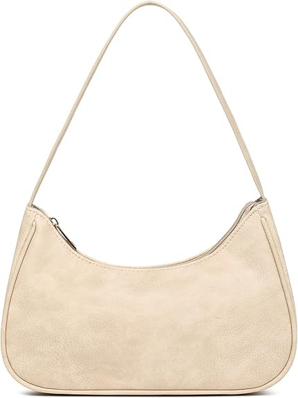 Afashor Shoulder Bags for Women Vegan Leather Hobo Sling Tote Handbag Retro Clutch Purse with Zip... | Amazon (US)