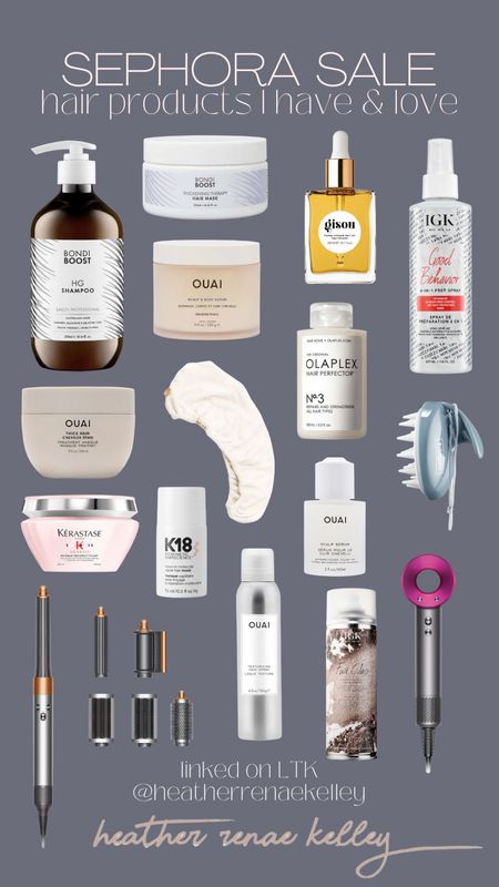 SEPHORA SALE - hair products I have and love

• April 14: 30% off Sephora Collection items 
• April 14: 20% off and early sale access begins for Rouge members
• April 18: 15% off and sale access begins for VIB
• April 18: 10% off and sale access begins for basic Beauty Insider members

#LTKBeautySale #LTKsalealert #LTKbeauty