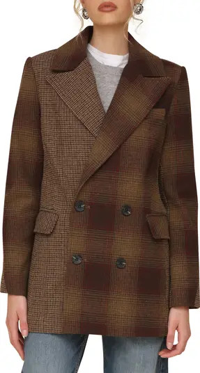 Avec Les Filles Patchwork Double Breasted Blazer | Nordstrom | Nordstrom